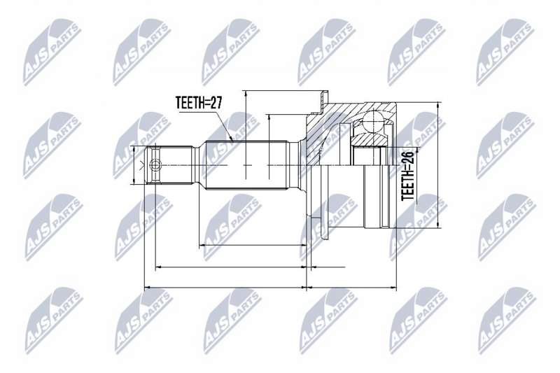 NTY NPZ-MS-060 Joint Kit, drive shaft