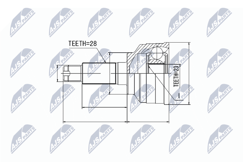 NTY NPZ-MZ-010 Joint Kit, drive shaft