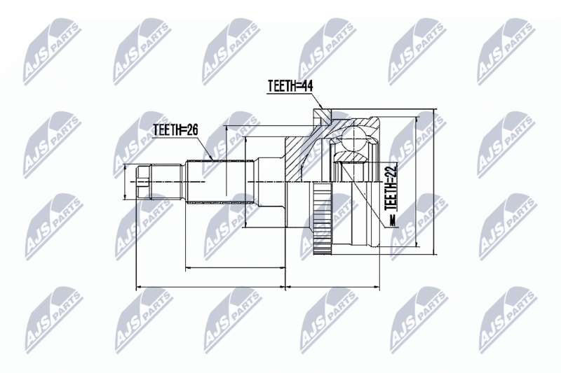 NTY NPZ-MZ-011 Joint Kit, drive shaft
