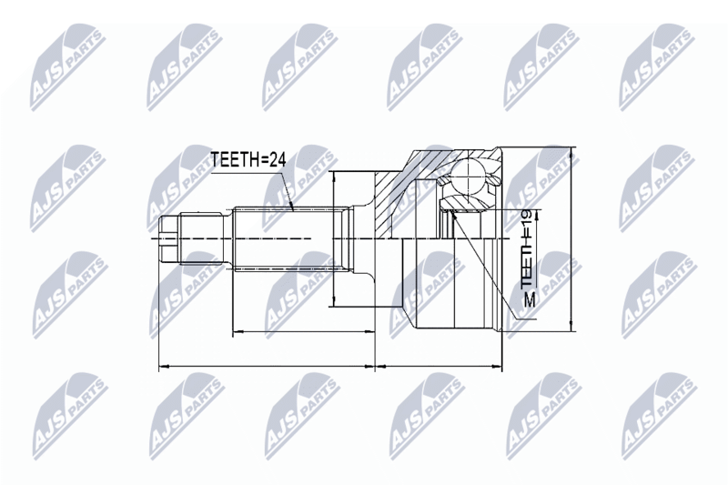 NTY NPZ-MZ-015 Joint Kit, drive shaft