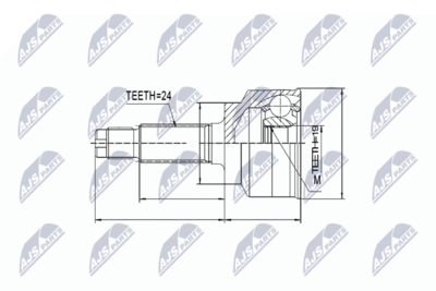 Joint Kit, drive shaft NTY NPZ-MZ-015