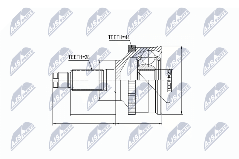 NTY NPZ-MZ-018 Joint Kit, drive shaft