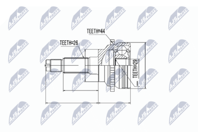 Joint Kit, drive shaft NTY NPZ-MZ-029