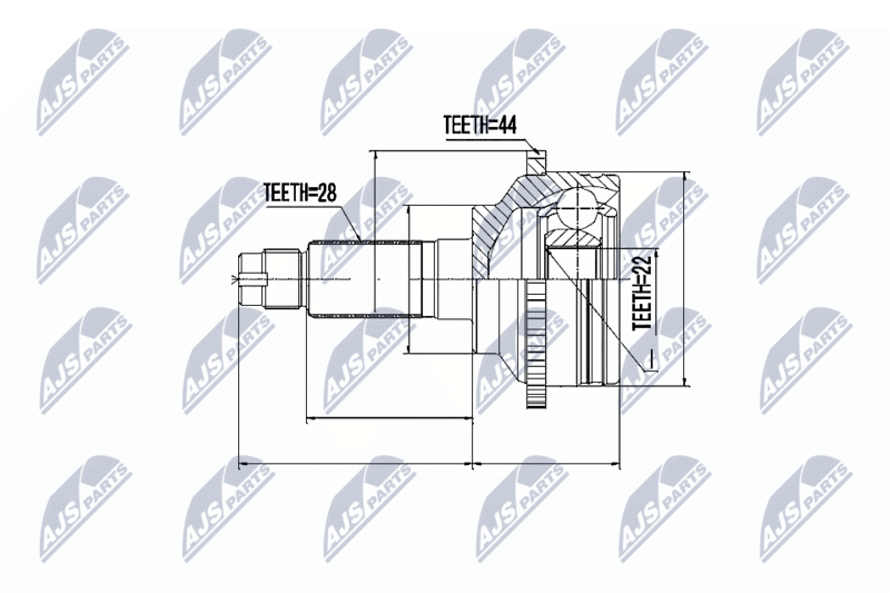 NTY NPZ-MZ-031 Joint Kit, drive shaft