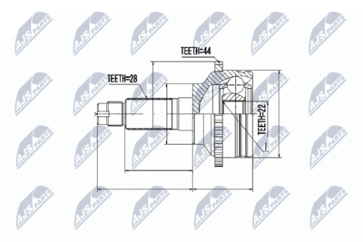 Joint Kit, drive shaft NTY NPZ-MZ-031