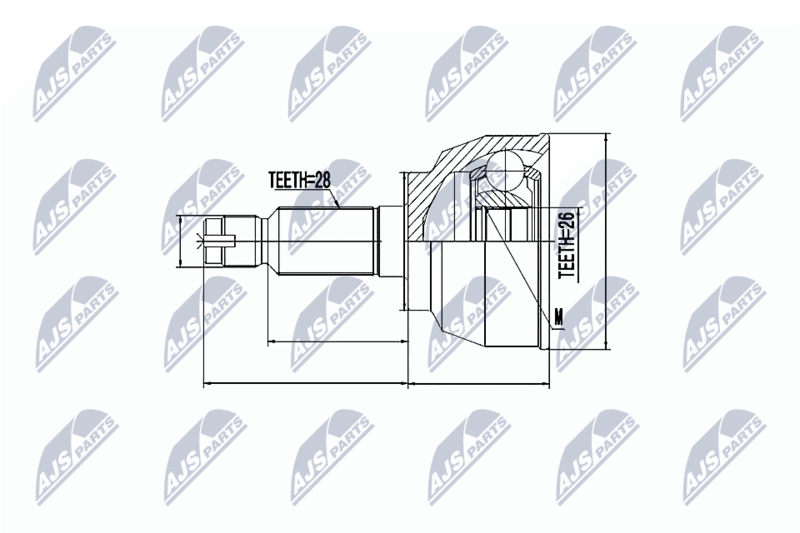 NTY NPZ-MZ-042 Joint Kit, drive shaft