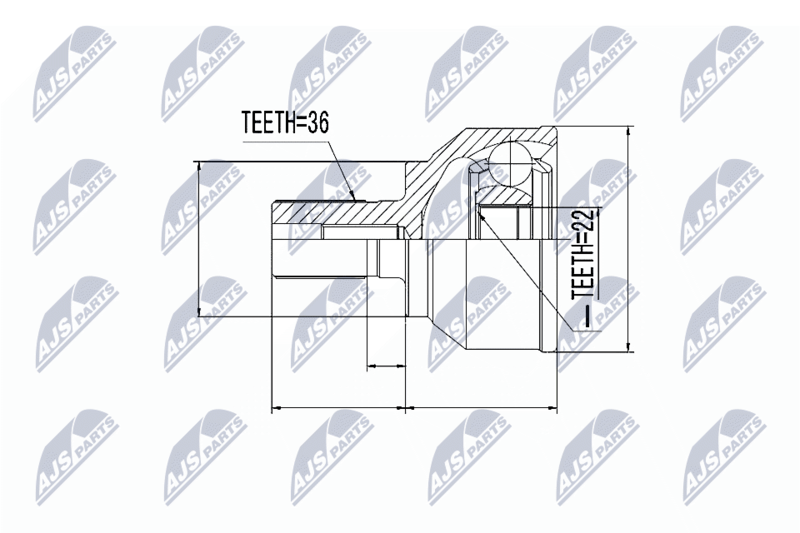 NTY NPZ-MZ-043 Joint Kit, drive shaft