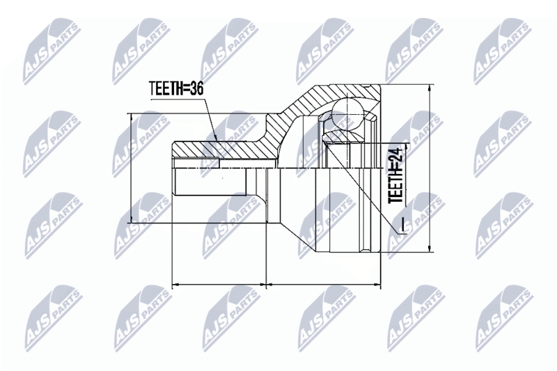 NTY NPZ-MZ-044 Joint Kit, drive shaft