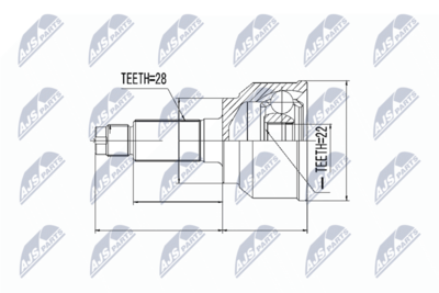 Joint Kit, drive shaft NTY NPZ-MZ-045