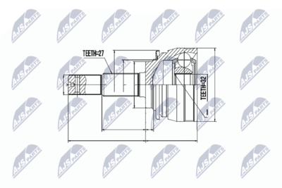 Joint Kit, drive shaft NTY NPZ-NS-026