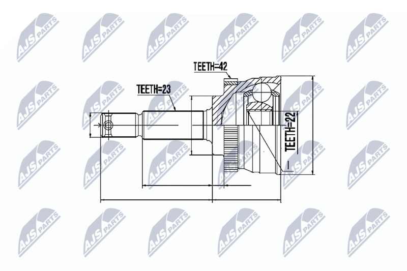 NTY NPZ-NS-038 Joint Kit, drive shaft