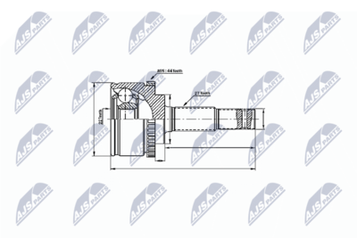 Joint Kit, drive shaft NTY NPZ-NS-043