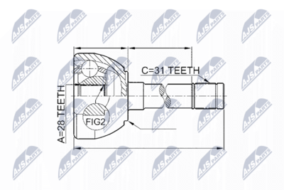 Joint Kit, drive shaft NTY NPZ-NS-049