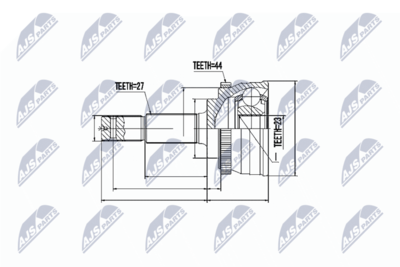 Joint Kit, drive shaft NTY NPZ-NS-053