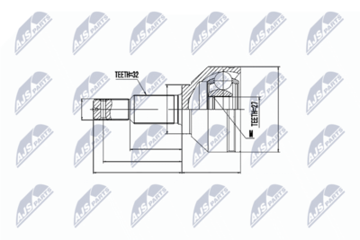 Joint Kit, drive shaft NTY NPZ-NS-055