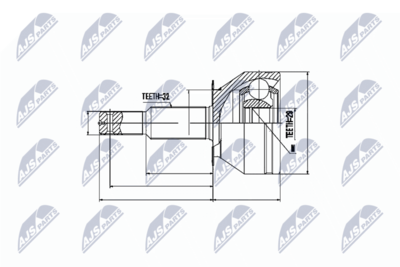 Joint Kit, drive shaft NTY NPZ-NS-063