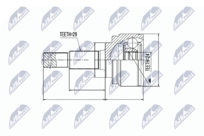 Joint Kit, drive shaft NTY NPZ-NS-065