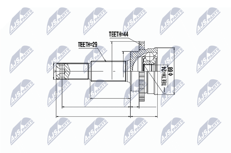 NTY NPZ-NS-067 Joint Kit, drive shaft