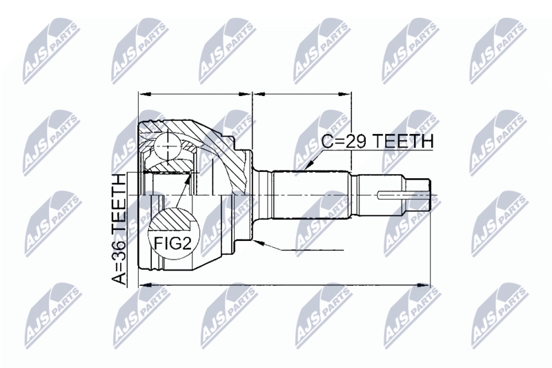 NTY NPZ-NS-078 Joint Kit, drive shaft