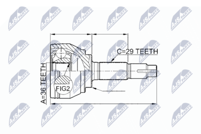 Joint Kit, drive shaft NTY NPZ-NS-078