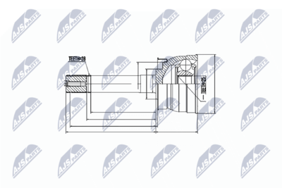 Joint Kit, drive shaft NTY NPZ-NS-079