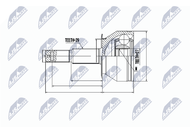 NTY NPZ-NS-081 Joint Kit, drive shaft