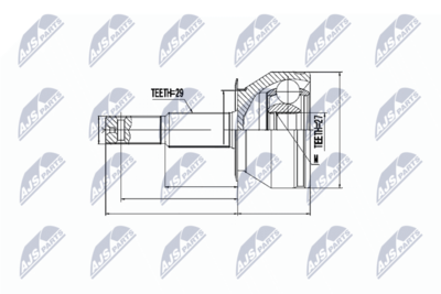 Joint Kit, drive shaft NTY NPZ-NS-081