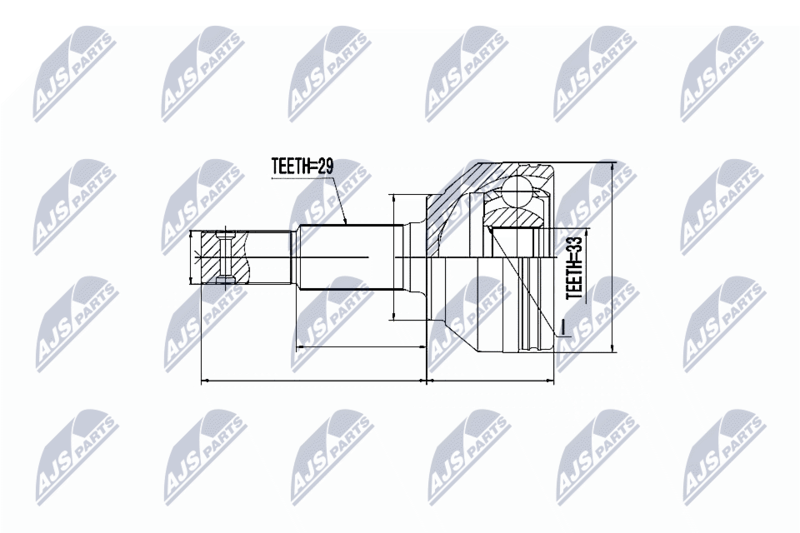 NTY NPZ-NS-082 Joint Kit, drive shaft