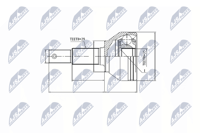 NTY NPZ-NS-084 Joint Kit, drive shaft