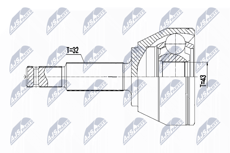 NTY NPZ-NS-095 Joint Kit, drive shaft