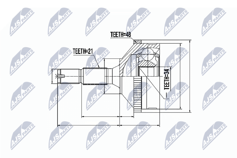 NTY NPZ-PE-004 Joint Kit, drive shaft