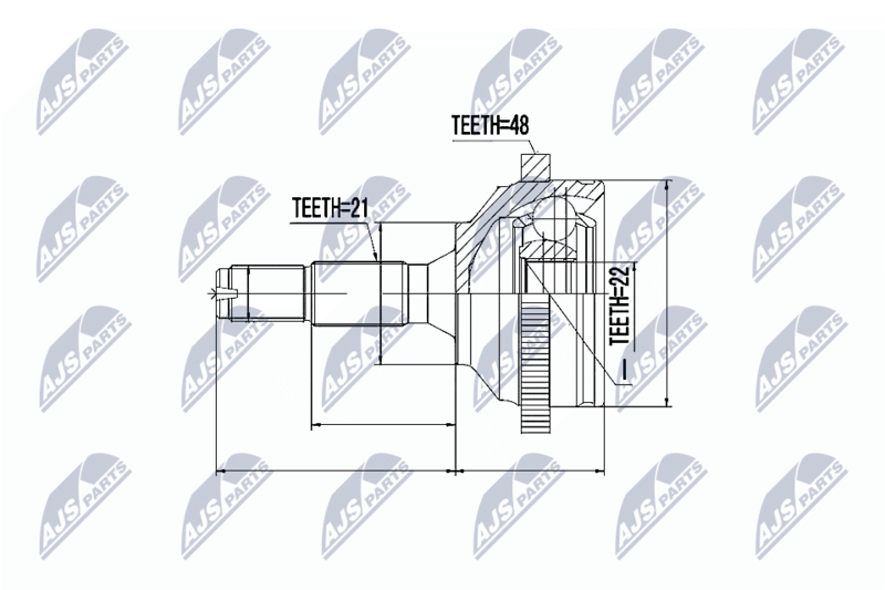 NTY NPZ-PE-020 Joint Kit, drive shaft