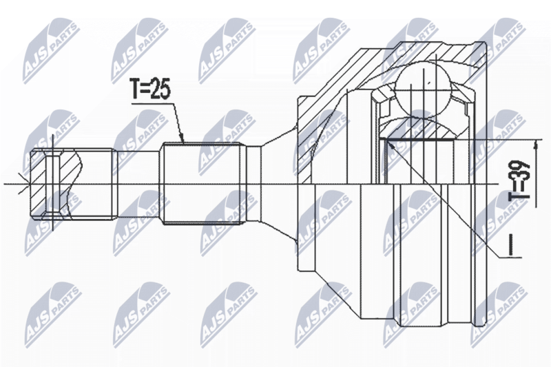 NTY NPZ-PE-029 Joint Kit, drive shaft