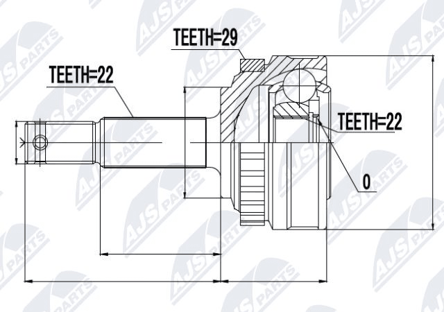 NTY NPZ-PL-005 Joint Kit, drive shaft