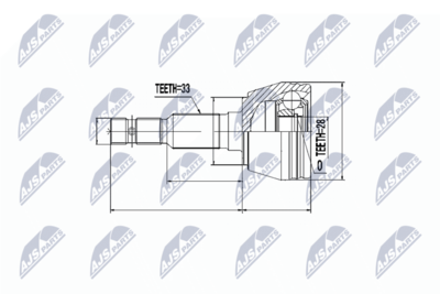 Joint Kit, drive shaft NTY NPZ-PL-013