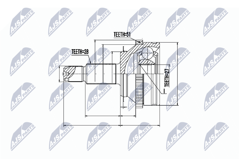 NTY NPZ-PL-018 Joint Kit, drive shaft