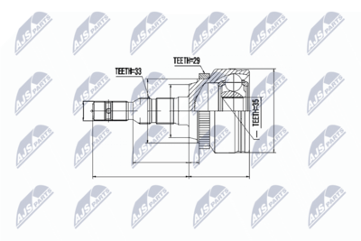 Joint Kit, drive shaft NTY NPZ-PL-024