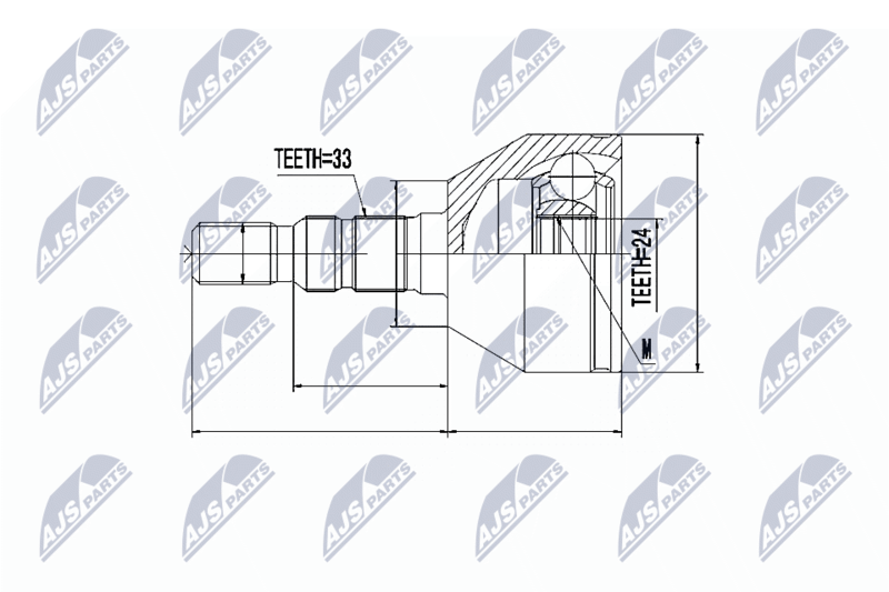 NTY NPZ-PL-025 Joint Kit, drive shaft