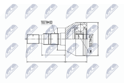 Joint Kit, drive shaft NTY NPZ-PL-026