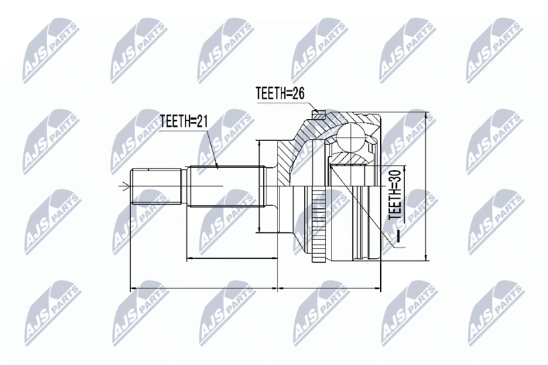 NTY NPZ-RE-012 Joint Kit, drive shaft