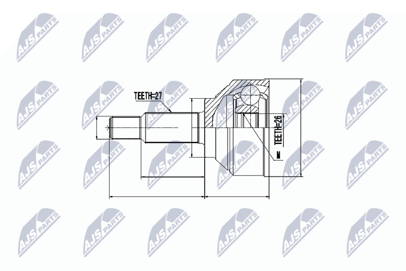 NTY NPZ-RE-014 Joint Kit, drive shaft
