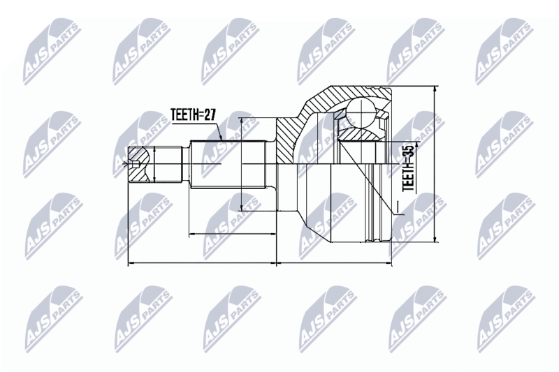 NTY NPZ-RE-019 Joint Kit, drive shaft