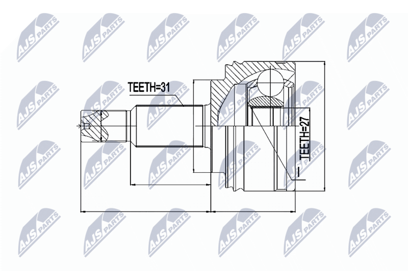 NTY NPZ-RE-041 Joint Kit, drive shaft