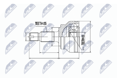 Joint Kit, drive shaft NTY NPZ-RV-001