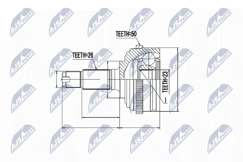 NTY NPZ-RV-004 Joint Kit, drive shaft
