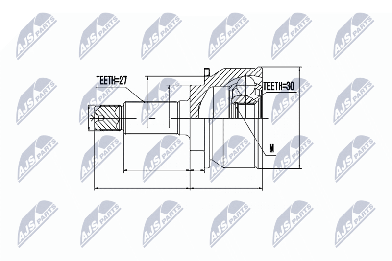NTY NPZ-SB-014 Joint Kit, drive shaft