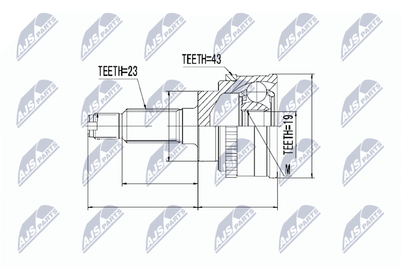 NTY NPZ-SU-001 Joint Kit, drive shaft