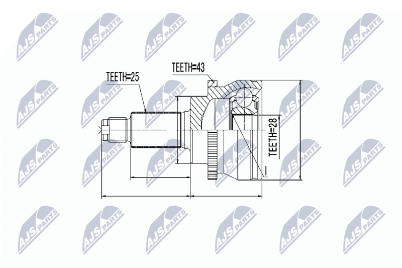 NTY NPZ-SU-003 Joint Kit, drive shaft