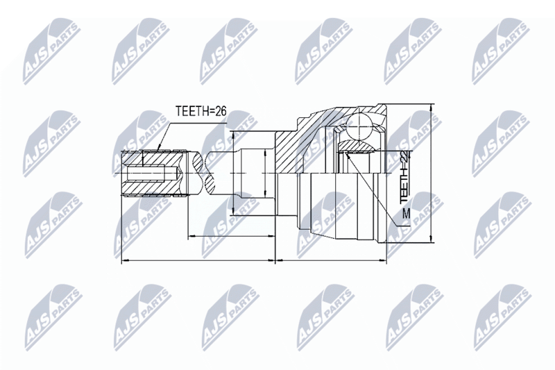 NTY NPZ-SU-006 Joint Kit, drive shaft