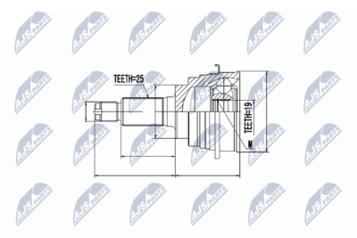 Joint Kit, drive shaft NTY NPZ-SU-008